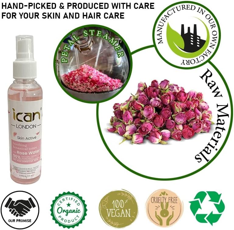 PURE ROSE WATER MIST SPRAY 150ML image 1
