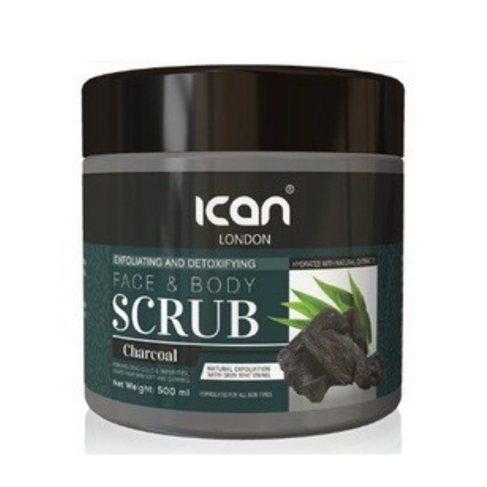 iCAN London Face & Body Scrub – Charcoal image 0