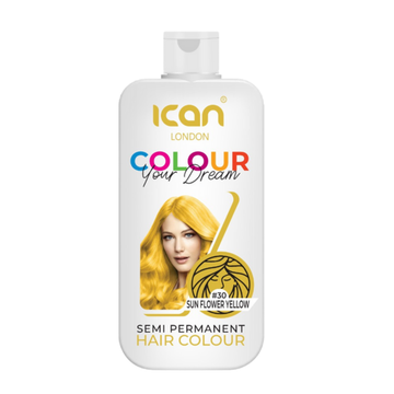iCAN London Semi-Permanent Hair Colour – SunFlower Yellow image 0