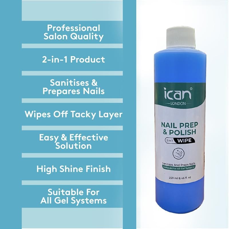 Nail Prep & Polish 2 in 1 Wipe Gel Polish Residue Cleaner image 3