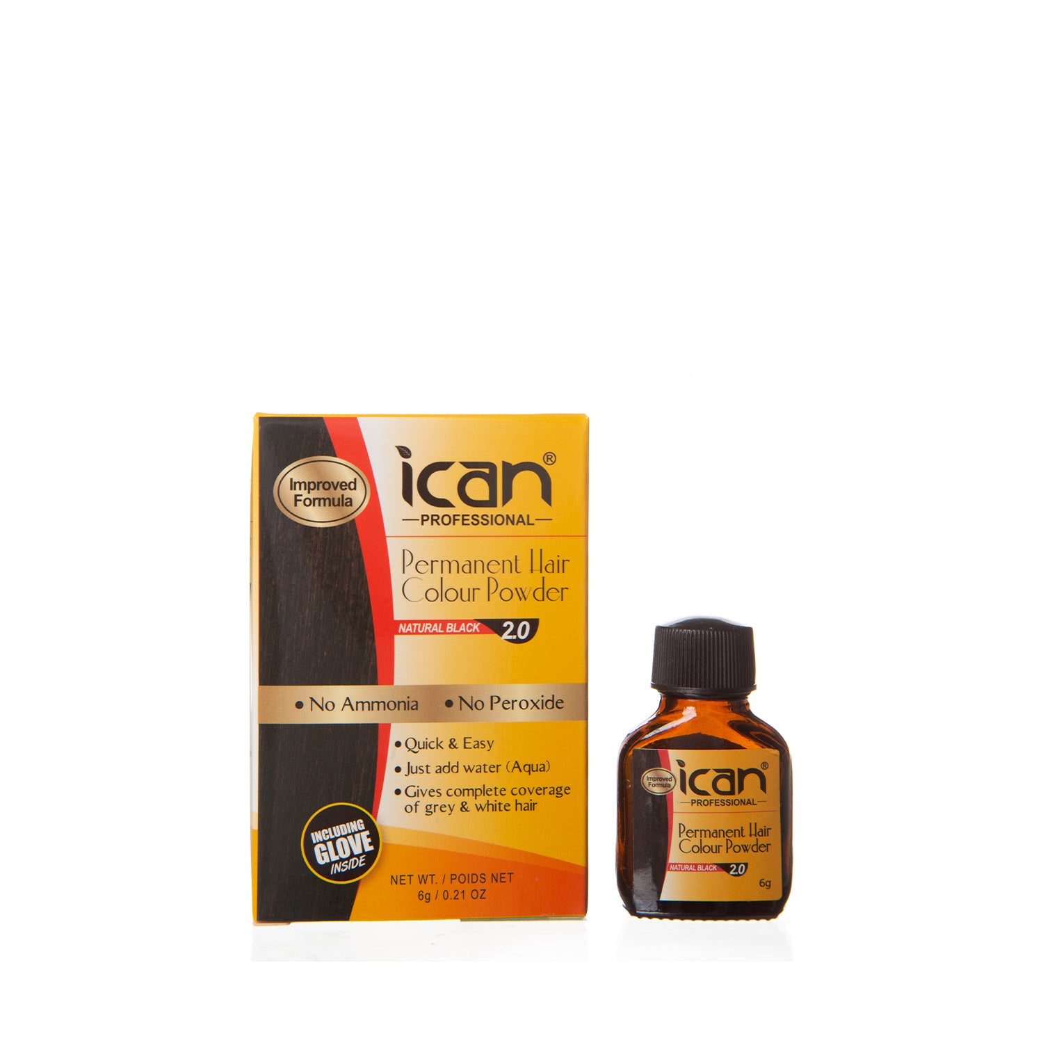 Permanent Hair Color Powder - Natural Black image 0