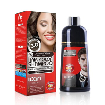 ican London Hair Color Shampoo – Dark Brown 3.0 image 0