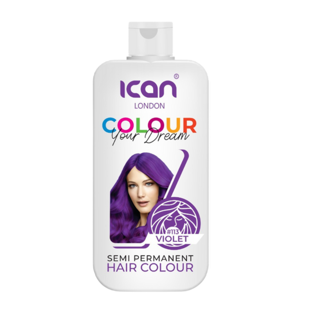 iCAN London Semi-Permanent Hair Colour – Violet image 0