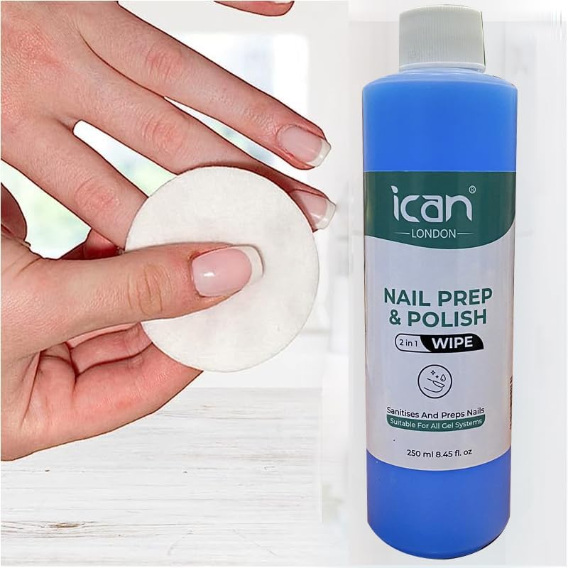 Nail Prep & Polish 2 in 1 Wipe Gel Polish Residue Cleaner image 2