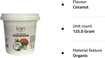 Pure virgin coconut oil 125gm image 1