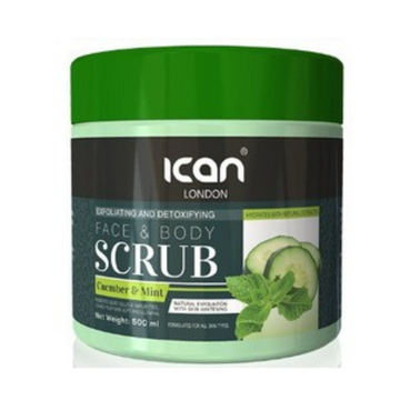 iCAN London Face & Body Scrub – Cucumber & Mint image 0