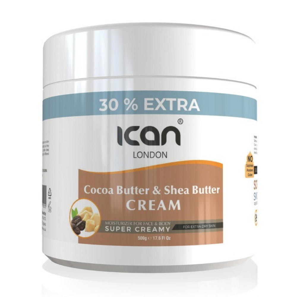 iCAN London Cocoa Butter & Shea Butter Cream – 500g image 0
