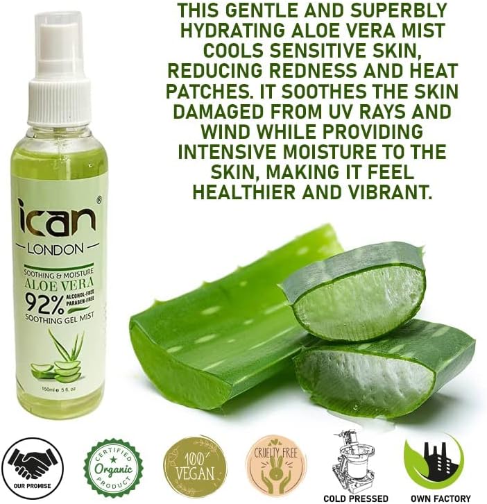 ALOE VERA SOOTHING & MOISTURE BODY MIST 150ML image 2