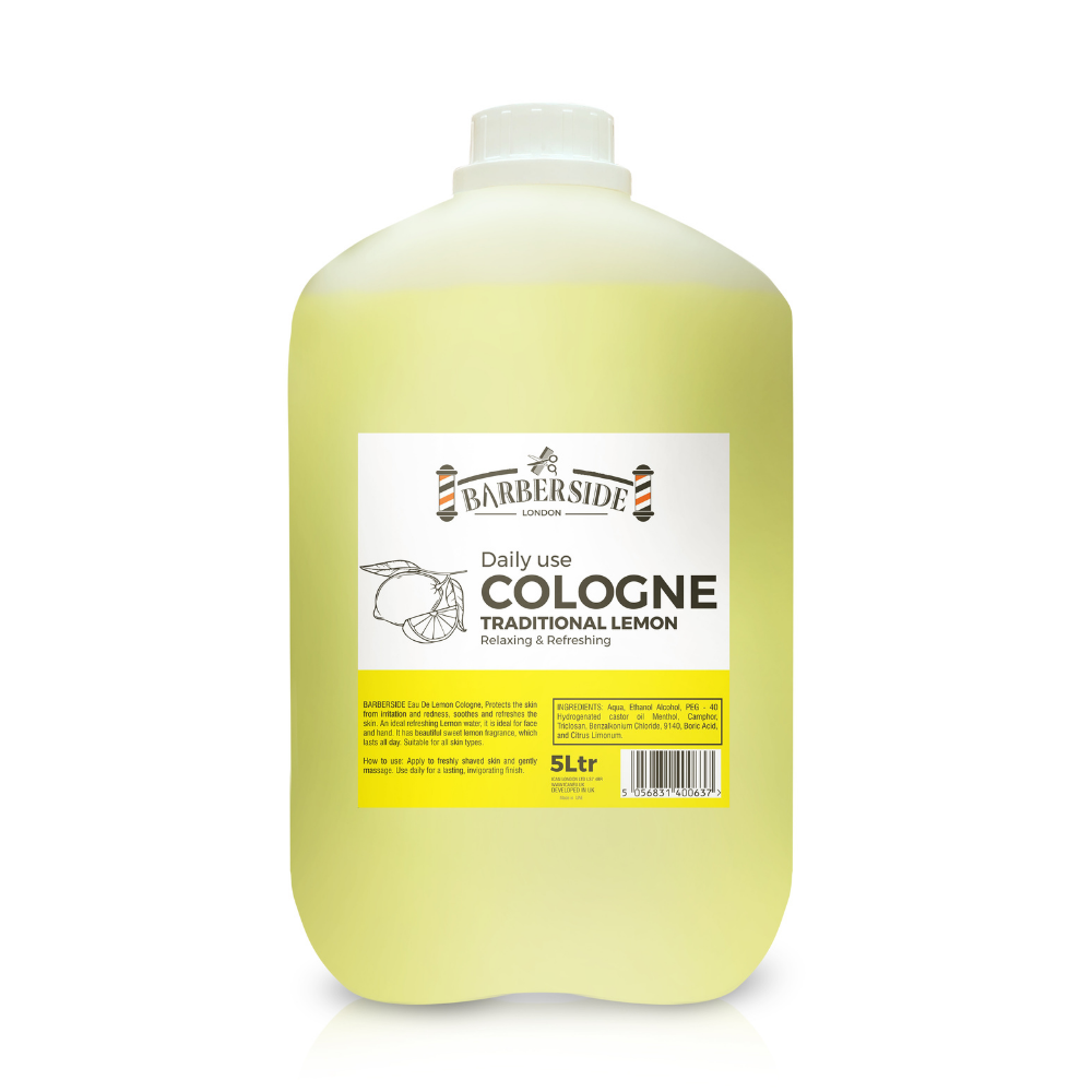 Barberside London Daily Use Cologne – Traditional Lemon 5 Litres image 0