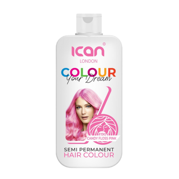 iCAN London Semi-Permanent Hair Colour – Candy Floss Pink image 0