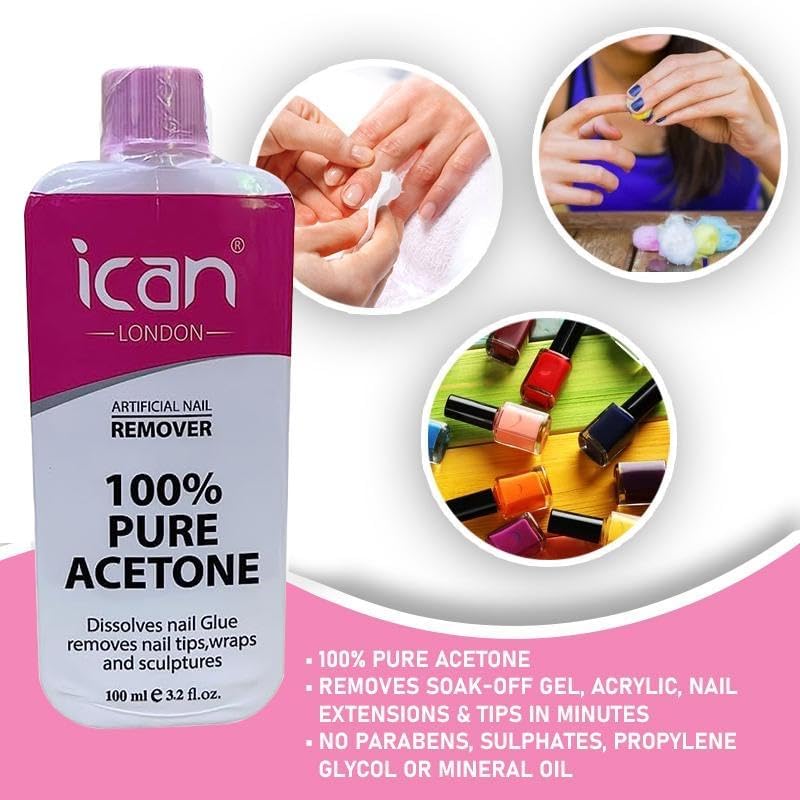 Pure Acetone Nail Polish Remover UV GEL image 2
