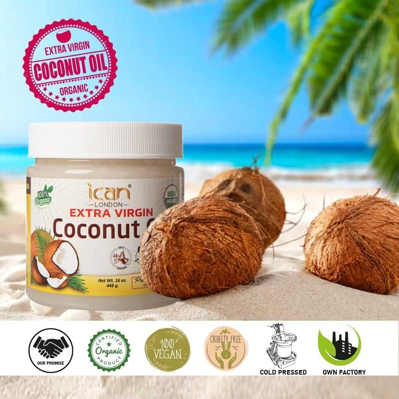 PURE & UNREFINED COCONUT OIL (448g) image 3
