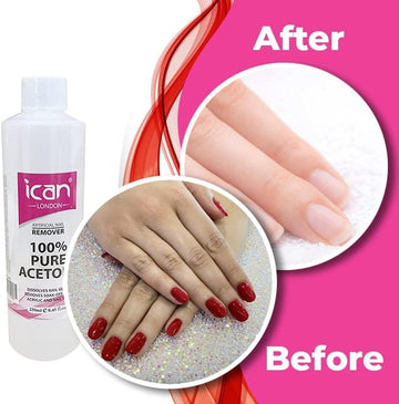 Pure Acetone Nail Polish Remover UV GEL 250ml image 1