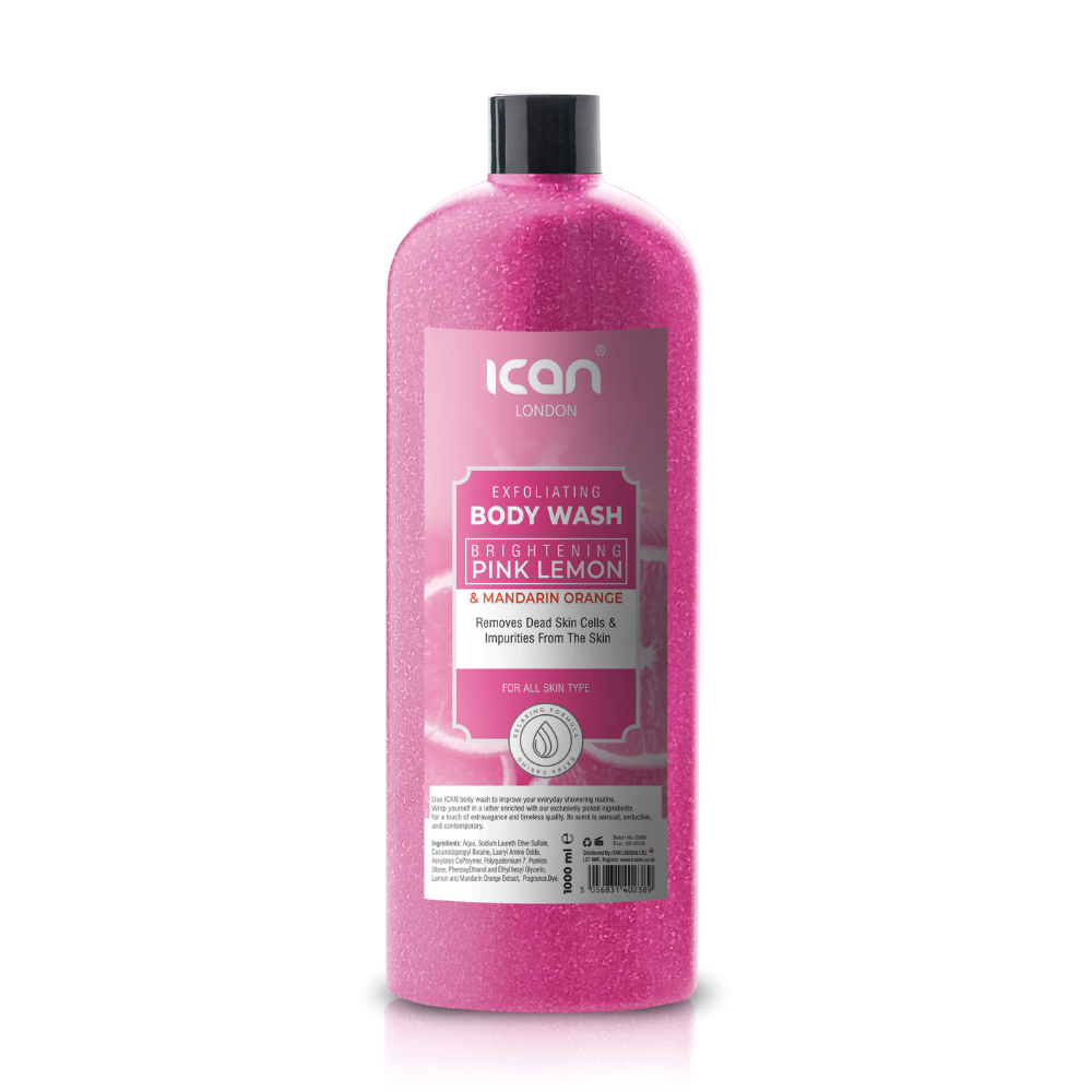 ican London Exfoliating Pink Lemon and Mandarin Orange Brightening Body Wash image 0