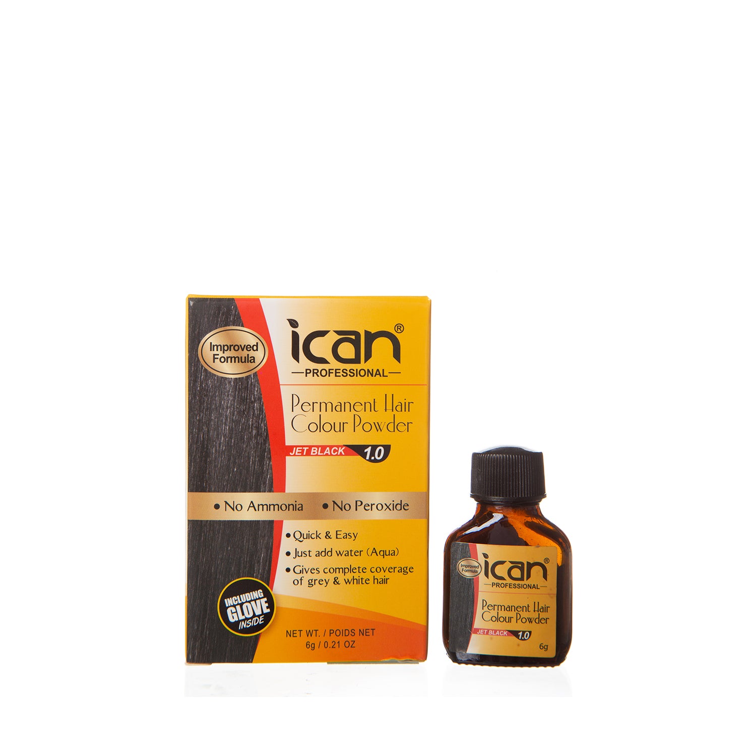 Permanent Hair Color Powder - Jet Black image 0