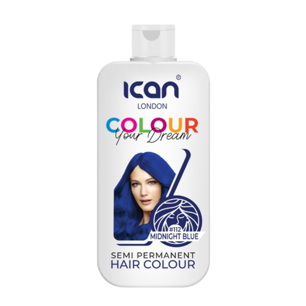 iCAN London Semi-Permanent Hair Colour – Midnight Blue image 0