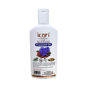 Pure & unrefined flaxseed oil 100ml image 0