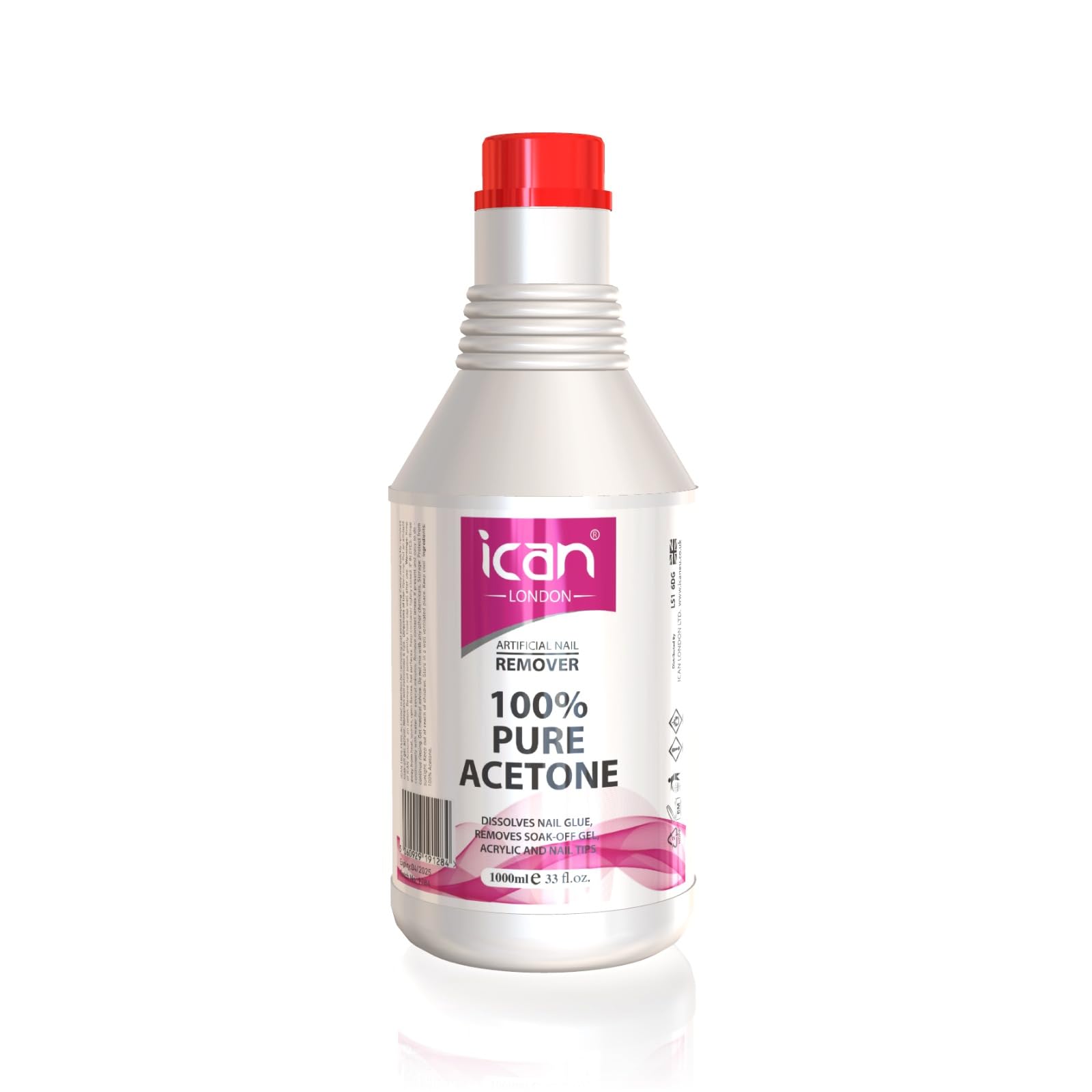 Pure Acetone Nail Polish Remover UV GEL 1litre (1000ml) image 0