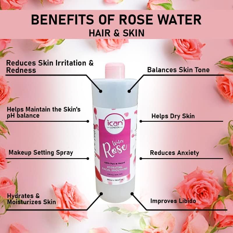 Natural Rose Water 500ml image 2